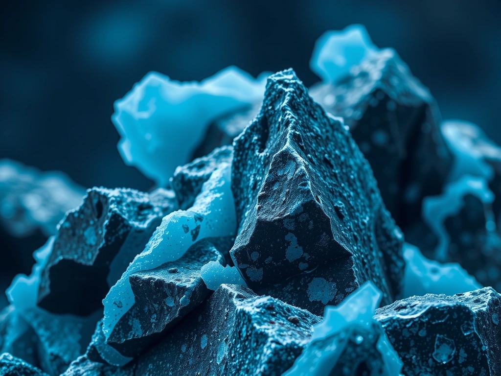 Formes cristallines abstraites représentant la clarté des données